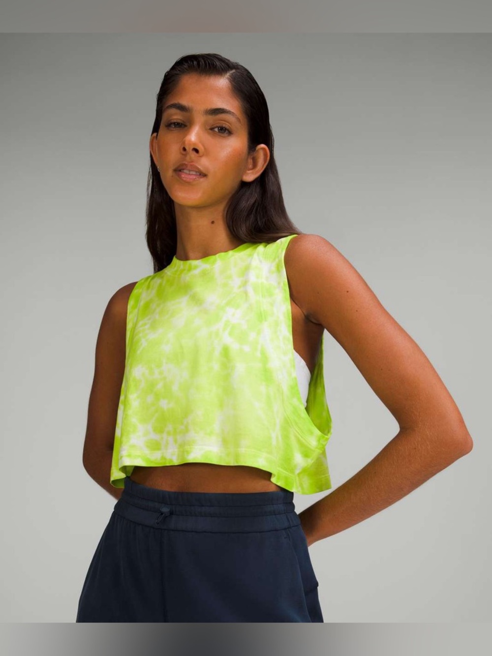 Lululemon All Yours Cropped Cotton Tank Top *Tie Dye